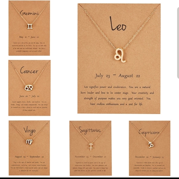 Scorpio astrological sign gold necklace - Picture 2 of 6